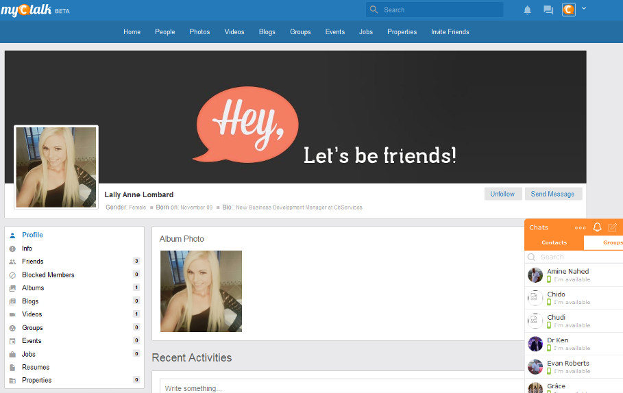 social network development